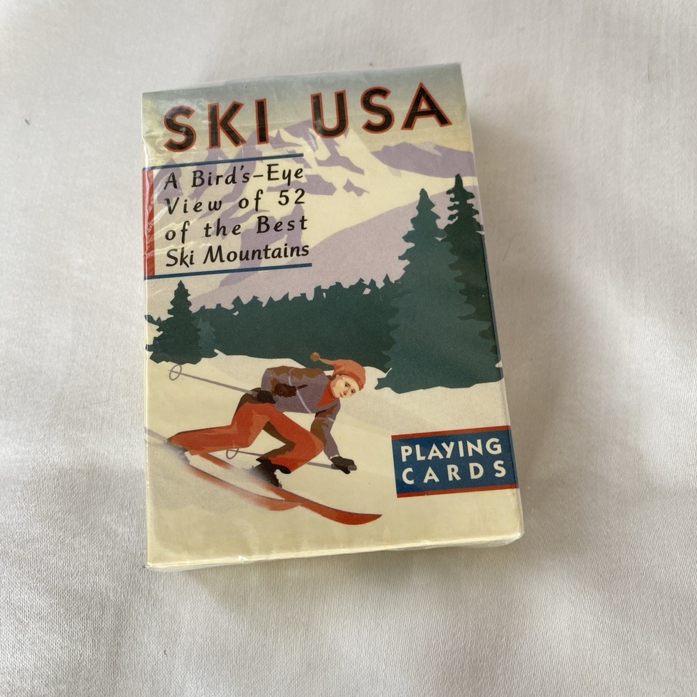 Vintage Ski USA Playing Cards Park City 2003. Birds eye view of the Best Ski Mtn